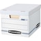 Bankers Box Stor/File Boxes, w/Lid, Ltr/Lgl, 12"x15"x10", 20/CT, White PK FEL0070333 - alternate 3